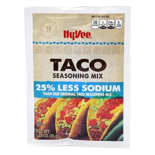 Less Sodium Taco Seasoning Mix