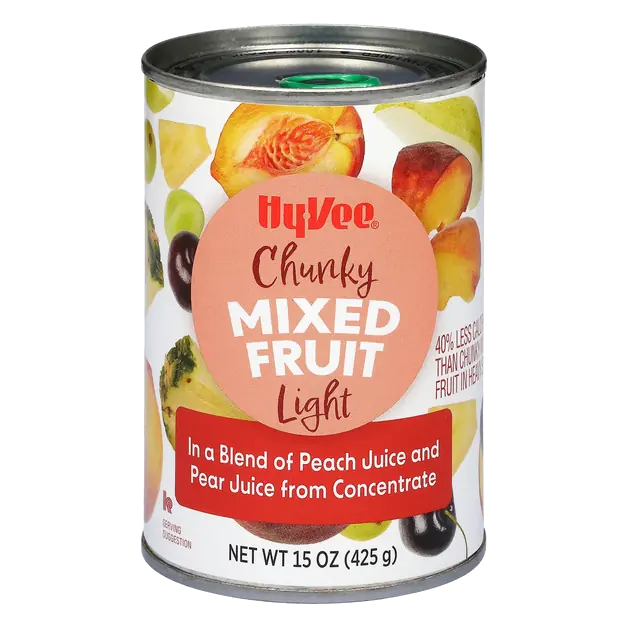 Light Chunky Mixed Fruit in a Blend of Peach Juice and Pear Juice From Concentrate