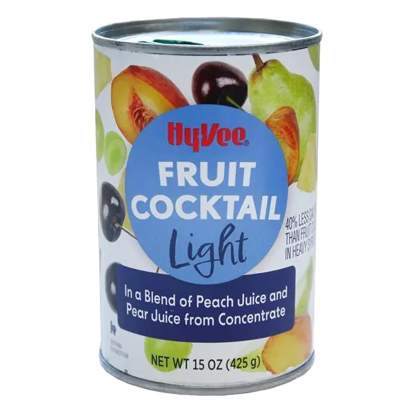 Light Fruit Cocktail in a Blend of Peach Juice and Pear Juice From Concentrate