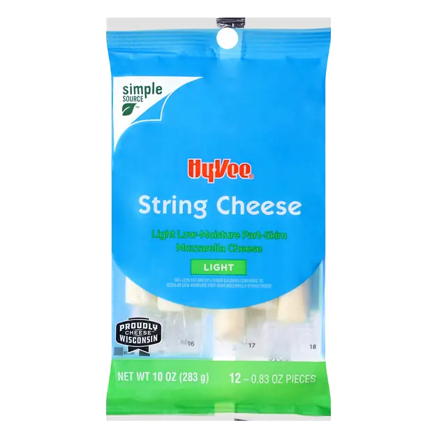 Light Mozzarella Low-Moisture Part-Skim String Cheese