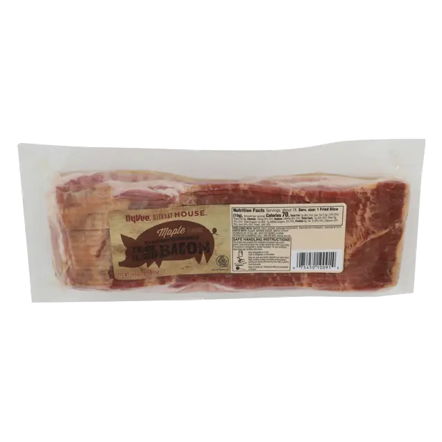 Maple Flavored Hardwood Smoked Thick Sliced Bacon