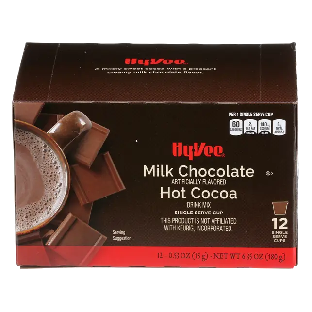Milk Chocolate Flavored Hot Cocoa Drink Mix Single Serve Cups