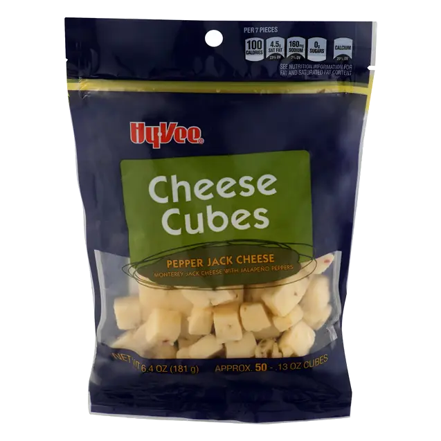 Monterey Jack Cheese with Jalapeno Peppers Cheese Cubes