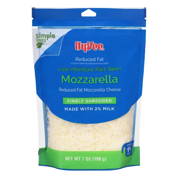 Mozzarella Low-Moisture Part-Skim Reduced Fat Finely Shredded Cheese
