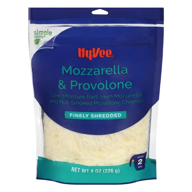 Mozzarella & Provolone Low-Moisture Part-Skim Mozzarella and Provolone Finely Shredded Cheeses