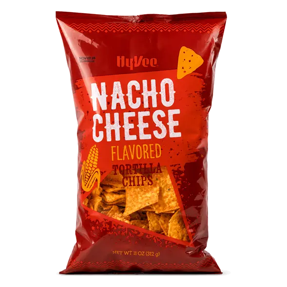 Nacho Cheese Flavored Tortilla Chips
