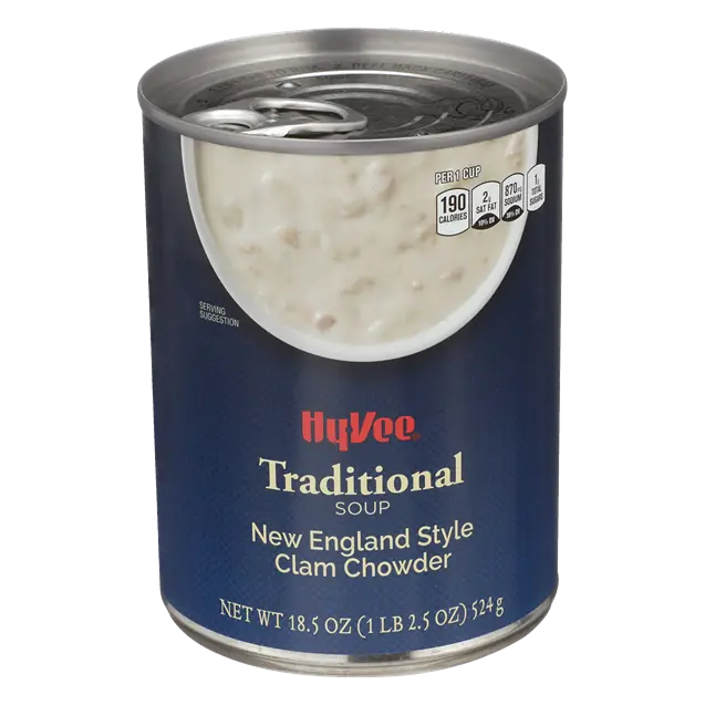 New England Style Clam Chowder Traditional Soup