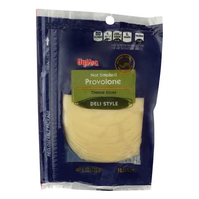 Not Smoked Provolone Deli Style Cheese Slices
