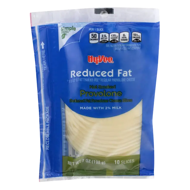Not Smoked Provolone Reduced Fat Cheese Slices