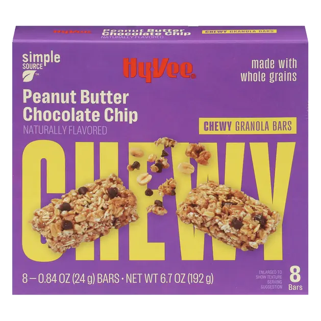 Peanut Butter Chocolate Chip Chewy Granola Bars