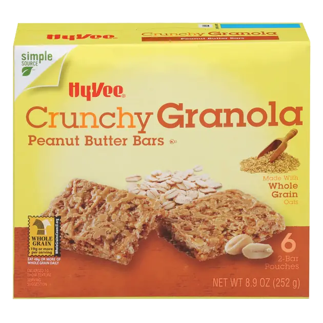 Peanut Butter Crunchy Granola Bars