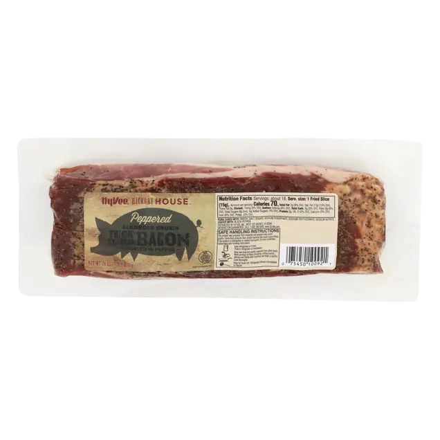 Peppered Hardwood Smoked Thick Sliced Bacon
