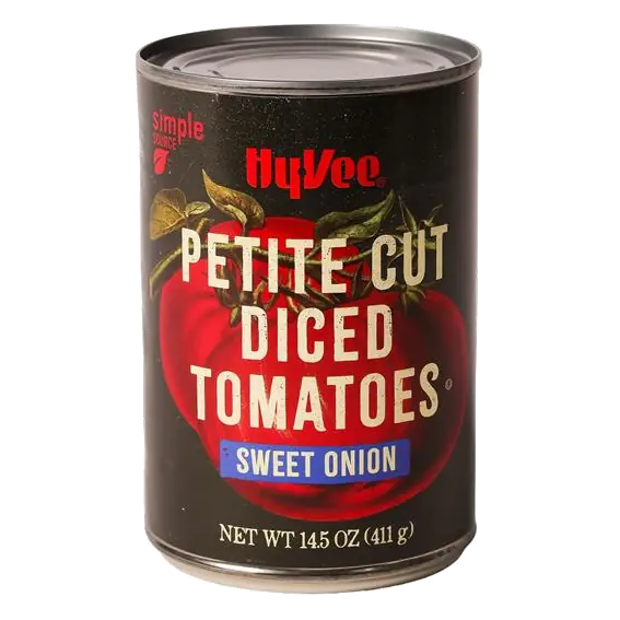 Petite Cut Diced Tomatoes with Sweet Onion