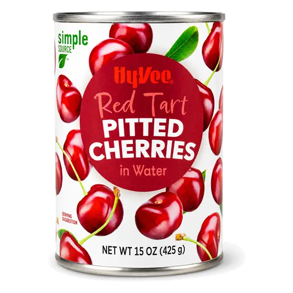 Red Tart Pitted Cherries in Water