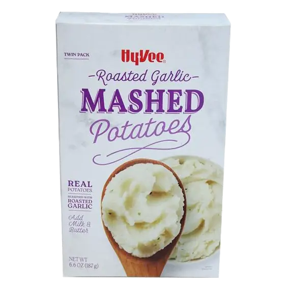 Roasted Garlic 100% Russet Mashed Potatoes Seasoned with Roasted Garlic
