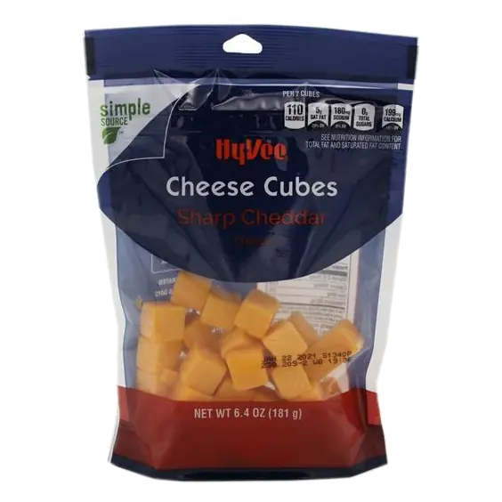Sharp Cheddar Cheese Cubes