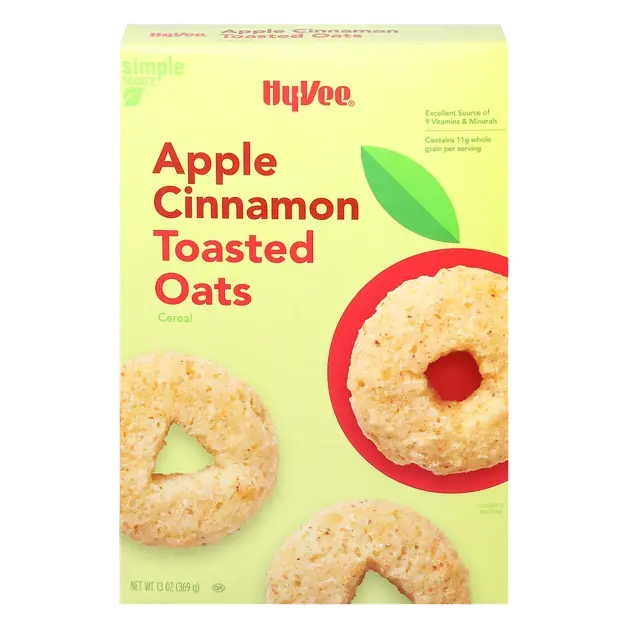 Hy-Vee Simple Source Cereal, Apple Cinnamon Toasted Oats