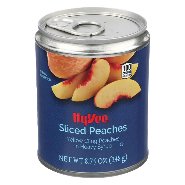 Sliced Yellow Cling Peaches in Heavy Syrup