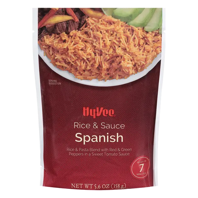 Spanish Rice & Pasta Blend with Red & Green Peppers in a Sweet Tomato Sauce