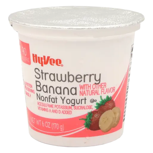 Strawberry Banana Light Nonfat Yogurt