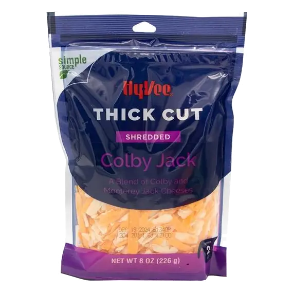 Hy-Vee Thick Cut Shredded Colby Jack Cheese