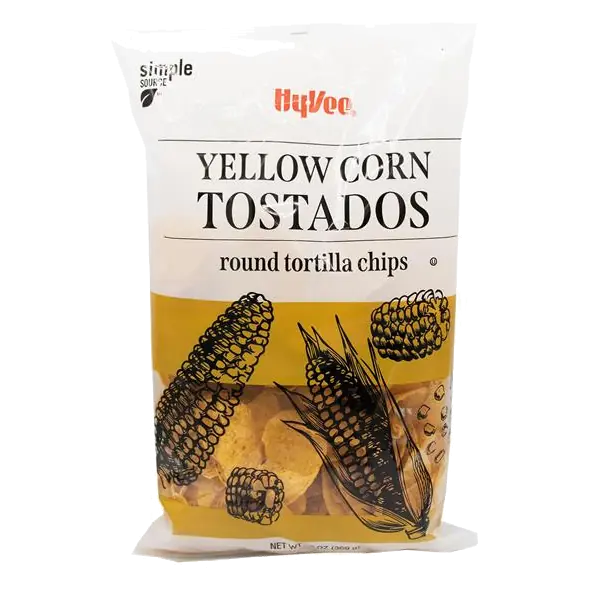 Yellow Corn Tostados Round Tortilla Chips