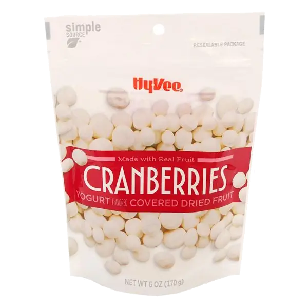 Yogurt Flavored Covered Cranberries