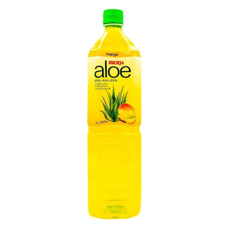 IBERIA aloe Mango Aloe Vera Drink, 50.8 fl oz Bottle