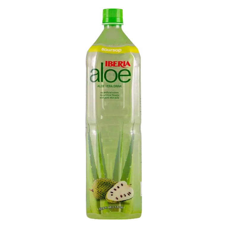 IBERIA aloe Soursop Aloe Vera Drink, 50.8 fl oz Bottle