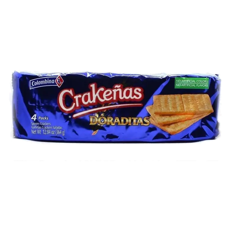 Colombina Crakeñas Doraditas, 12.84oz/4ct