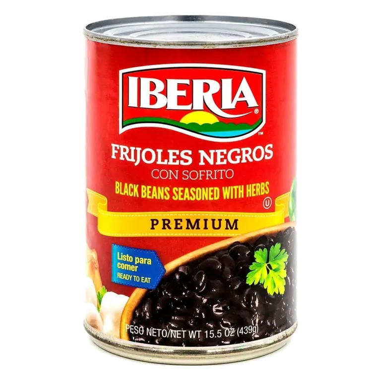 Iberia Black Beans Seasoned with Herbs, 15.5oz
