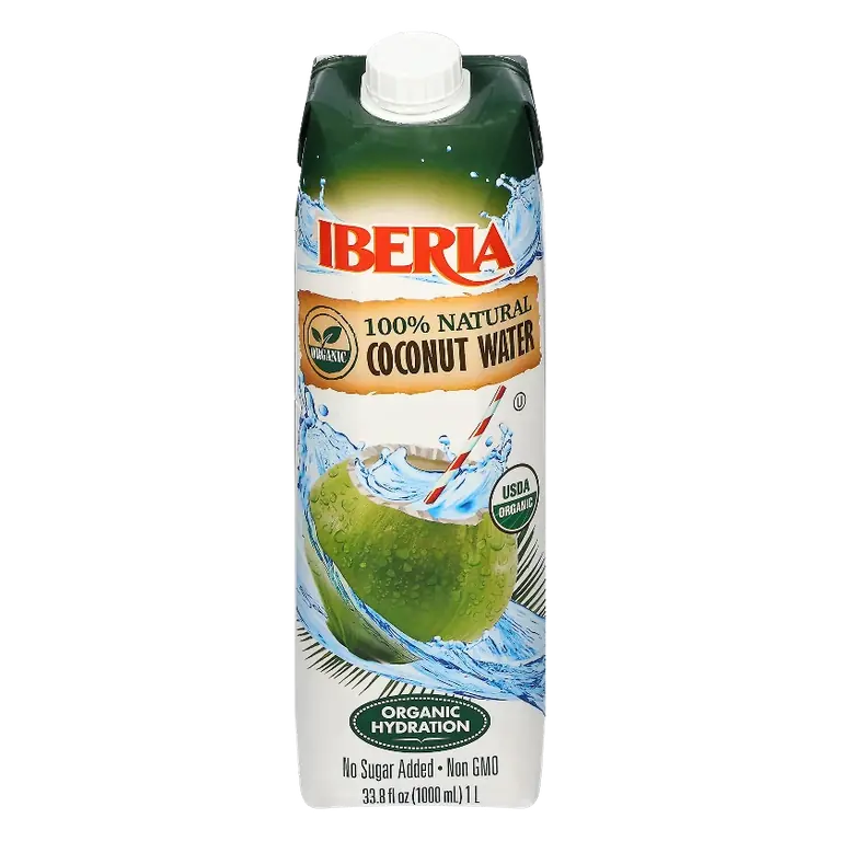 Iberia Organic Coconut Water 100% Natural, 1L Carton
