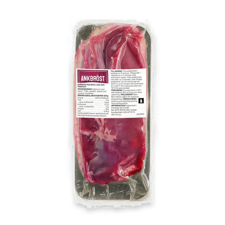 Ankbröstfilé ca 320g