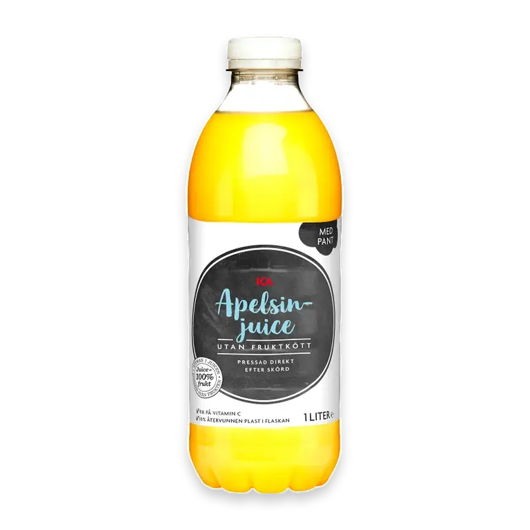 Apelsinjuice utan Fruktkött 1l