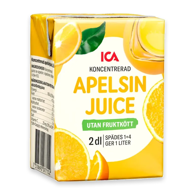 Apelsinjuice utan fruktkött Koncentrat 2dl
