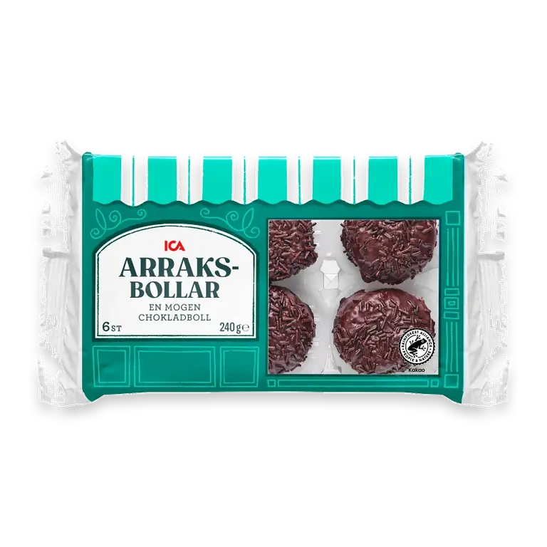 Arraksbollar 6-p 240g
