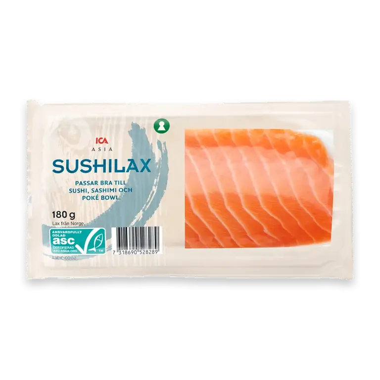 Sushilax Färsk Laxloin 180g Miljömärkt
