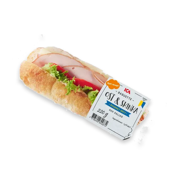 Baguette Ost Skinka 220g