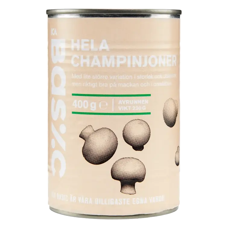 Champinjoner Hela 400g