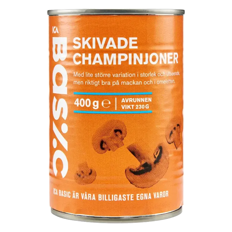 Champinjoner Skivade 400g