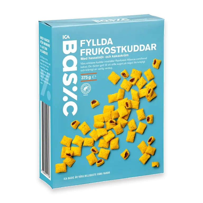 Fyllda Frukostkuddar med hasselnötskräm 375g