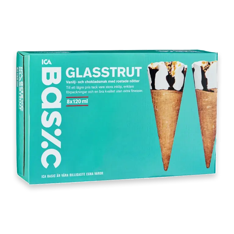 Glasstrut Vanilj choklad 8-p 120ml