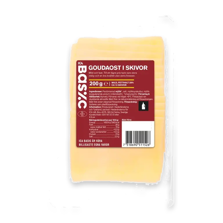 Goudaost skivad 200g