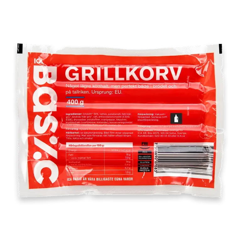 Grillkorv 400g