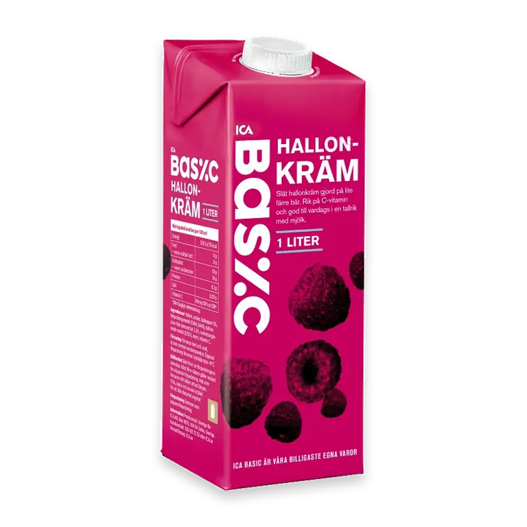 Hallonkräm 1l