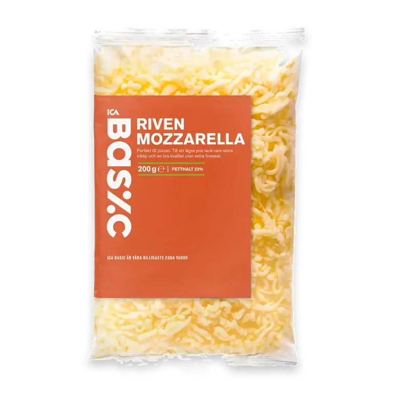 Hårdost Mozzarella riven 200 g