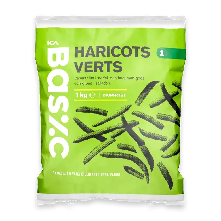 Haricots verts Fryst 1000g