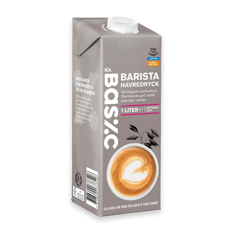 Havredryck Barista 2% 1l