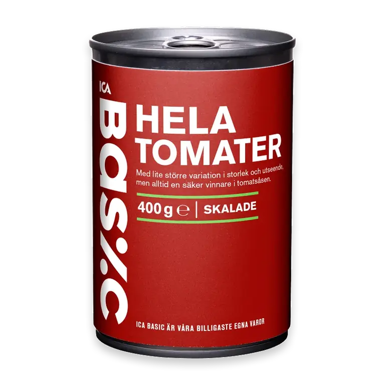 Hela skalade tomater 400g