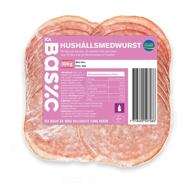 Hushållsmedwurst 300g